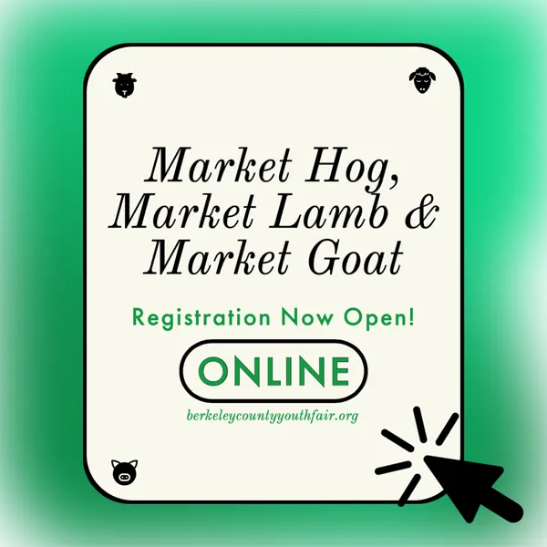 Online registration is now open for 2023 BCYF Market Hog, Market Lamb & Market Goat Exhibitors